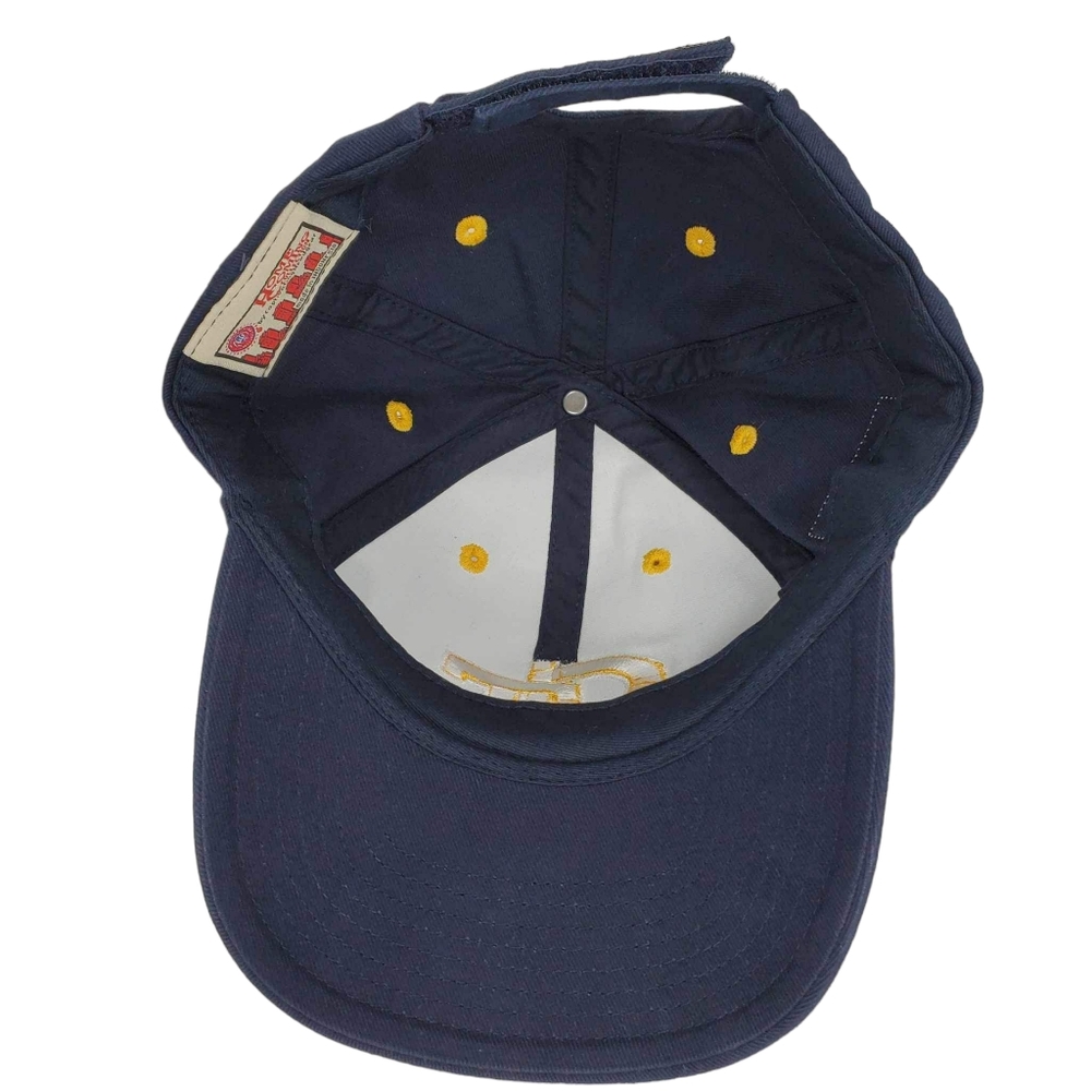 GT Georgia Tech Logo Hat Navy Gold Adjustable Velcro One Size Fits Most - Picture 4 of 5